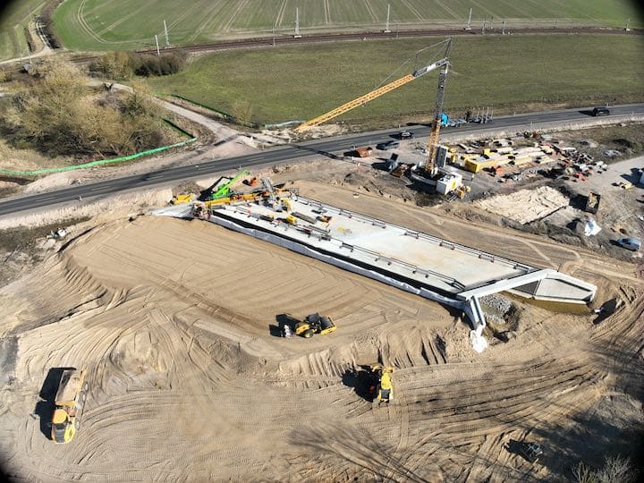 Bauwerke im Zuge des Lückenschlusses der A14